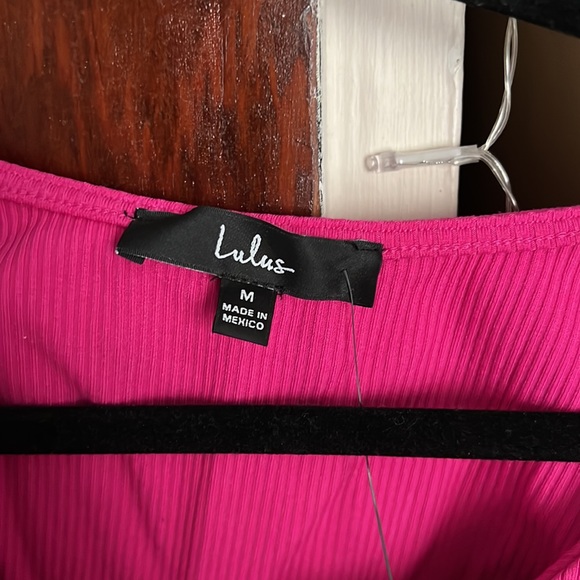 Always Trending Hot Pink Ribbed Twist Front Long Sleeve Top - Picture 5 of 6